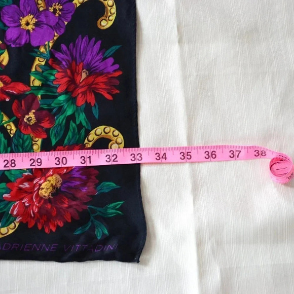 Vtg Adrienne Vittadini  Floral Scarf - Picture 6 of 8